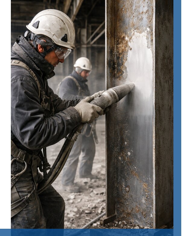 Удаление старой краски с металла в Бердске от 469 р. | ВЫСОТНИК-Брд