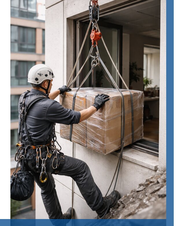 Подъем груза через окно в Бердске от 4685 р. | ВЫСОТНИК-Брд