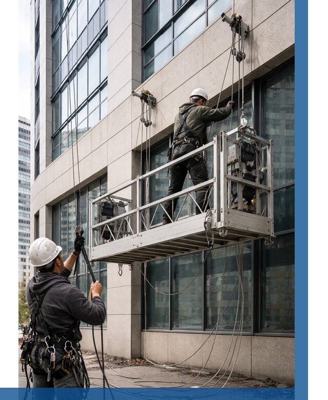 Монтаж и подъем фасадной люльки в Бердске от 12494 р. | ВЫСОТНИК-Брд