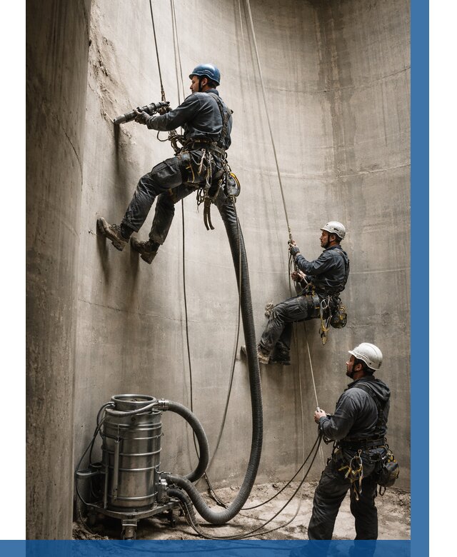 Зачистка силосов в Бердске от 4685 р. Договор и смета ВЫСОТНИК-Брд