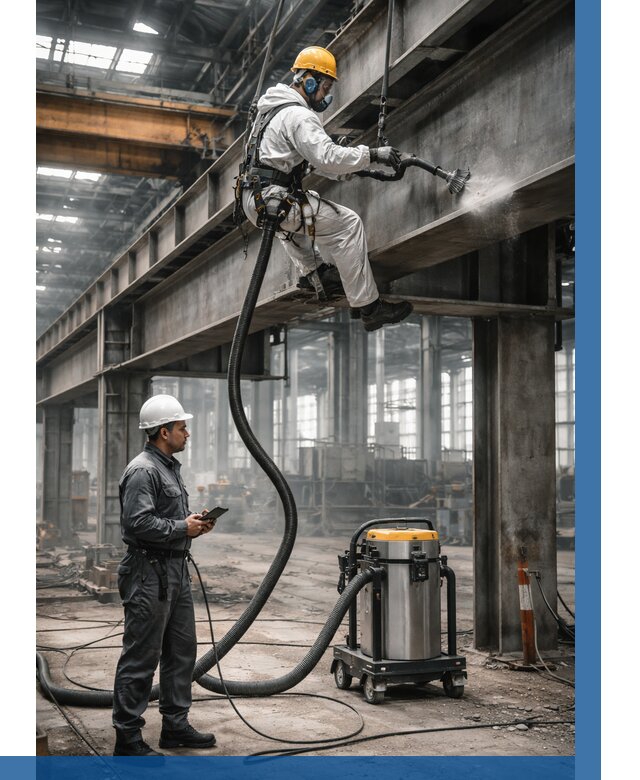 Обеспыливание конструкций в цехе в Бердске от 4373 р. | ВЫСОТНИК-Брд