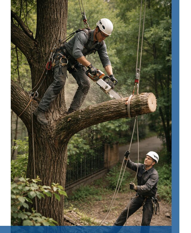 Спил деревьев альпинистами в Бердске от 8330 р. | ВЫСОТНИК-Брд