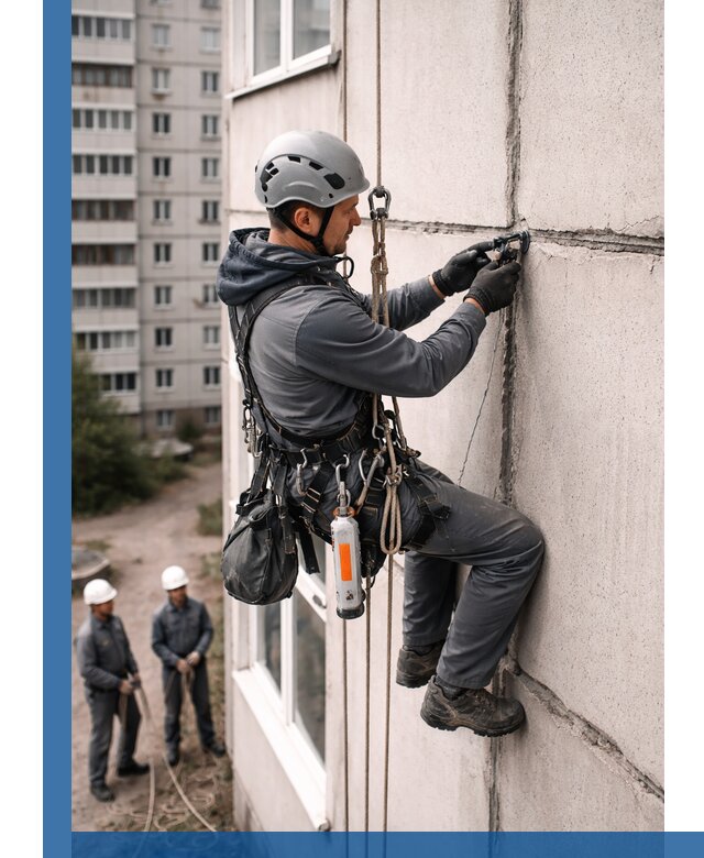 Обследование межпанельных швов и герметизация в Бердске