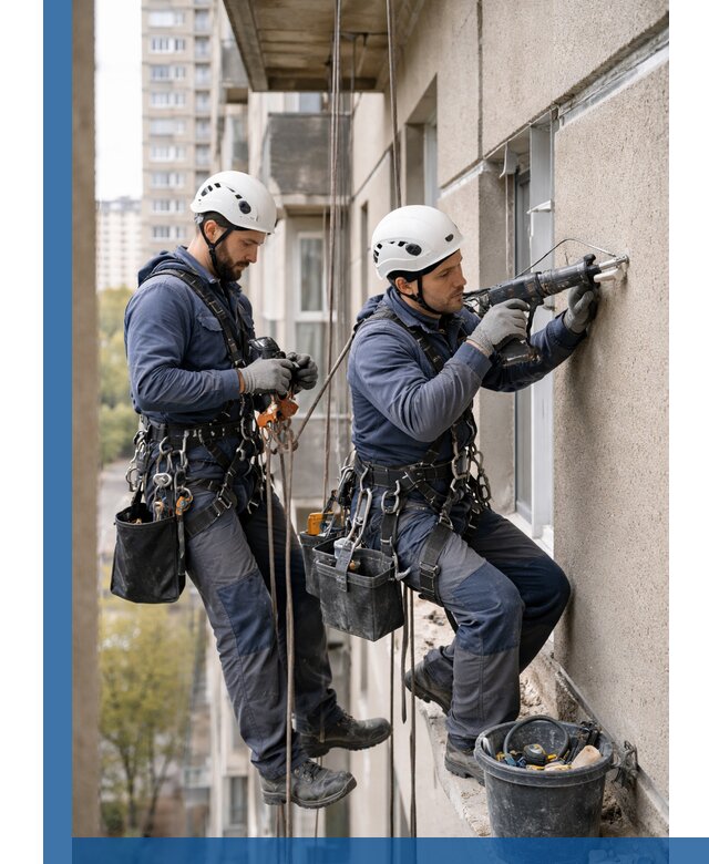 Промышленные альпинисты высотные работы и монтаж в Бердске